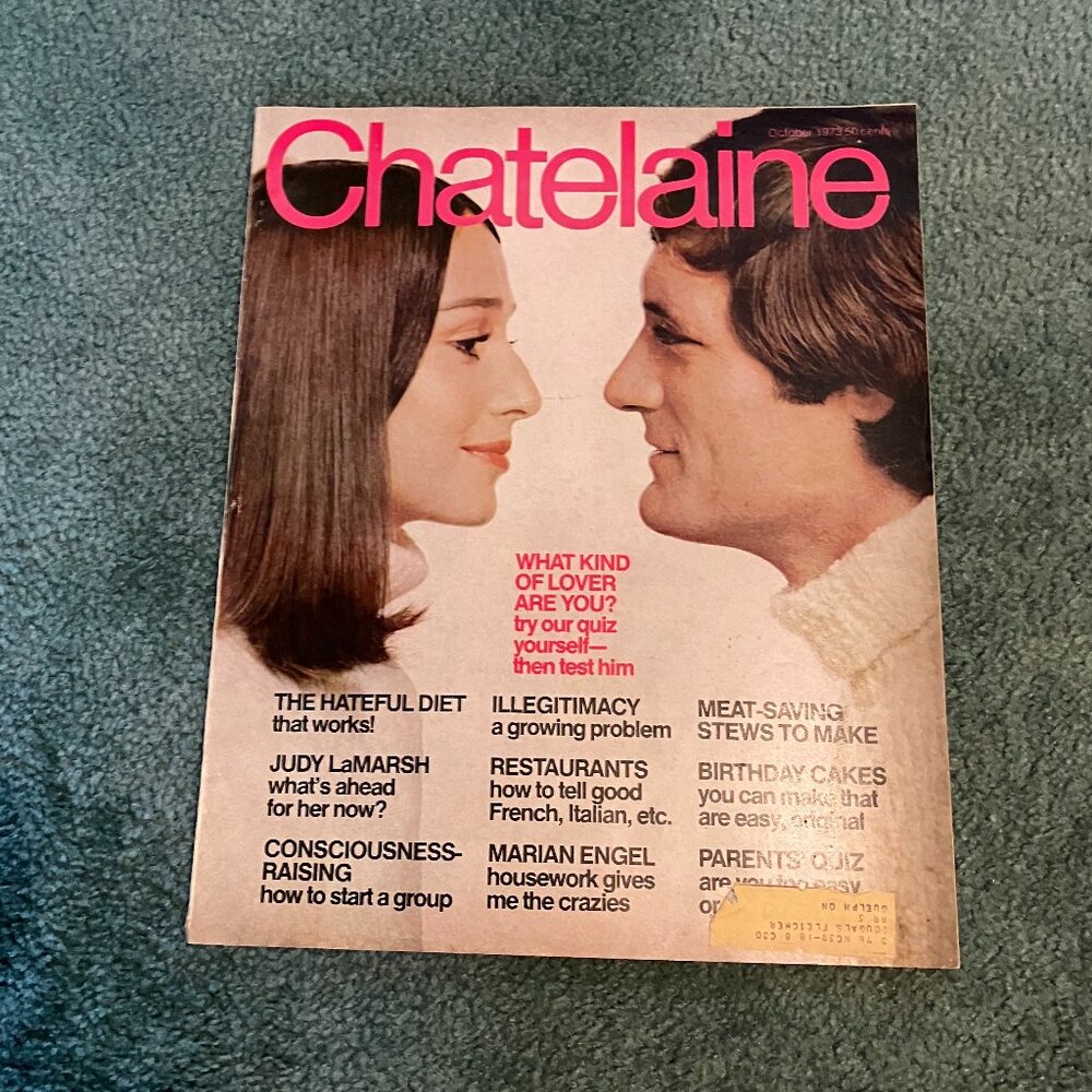 Vintage October 1973 Chatelaine Magazine in Great Shape!